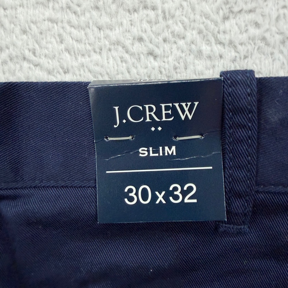 J.Crew Mens Slim Flex Chino Pants Navy Blue H3167 Size 30x32 NWT - Picture 8 of 10